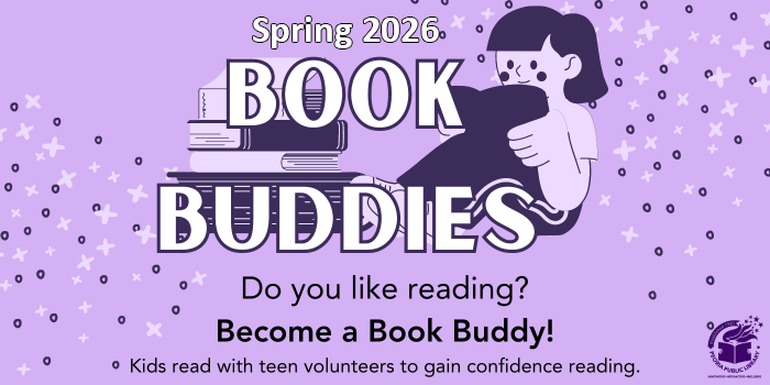 Please click here to learn about the Book Buddies program with teens volunteering to help children reading at the Peoria Main Library