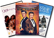 graphic of 3 dvd cases with Arizona made films