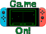 image of a modern game system playing Pong