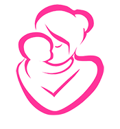 graphic / logo of a mom and child