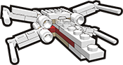 graphic of a Lego starship