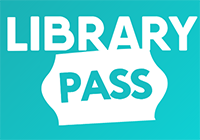 graphic of the Library Pass logo